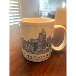 Starbucks City Mug Indianapolis 2009 Skyline Design 18 Fl Oz Ceramic Coffee Cup